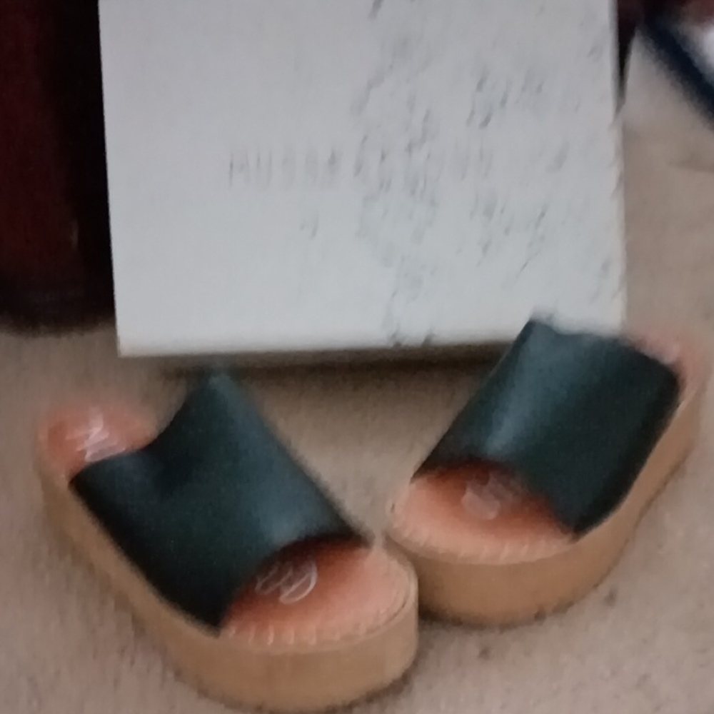 Musse & Cloud Women's Green Sandals